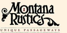 Custom wood garage doors from Montana Rustics